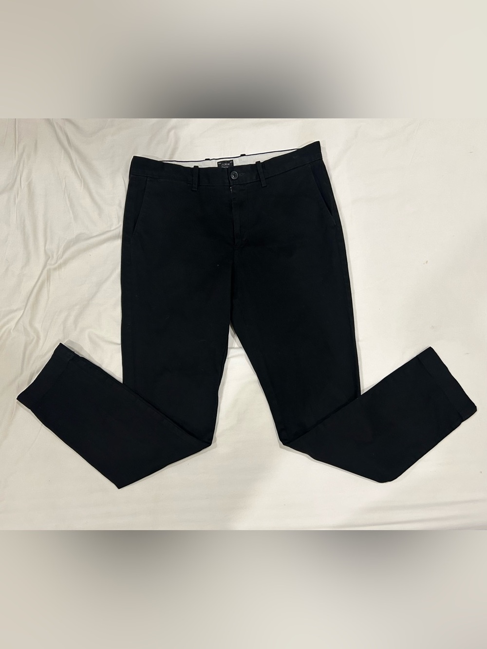 J. Crew Mens size 30/32 770 Trade Straight Stretch Chino Pants Black AR886 NEW